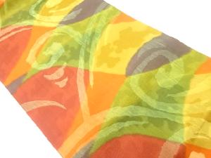 唐草模様織出し名古屋帯